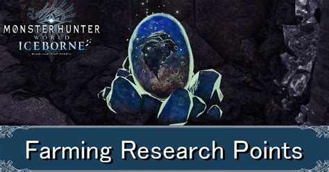 monster hunter world research points farm